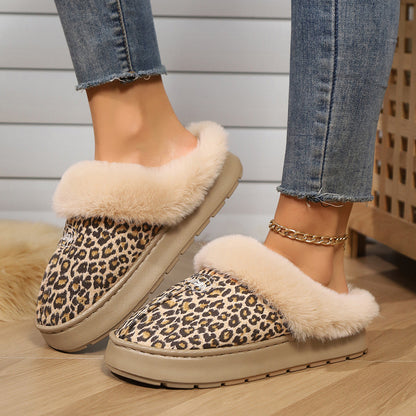 Women Fur Slippers Winter Warm Shoes Suede Plush House Indoor Outdoor Men Couples Cotton Cozy Comfy Faux Fur Slip-On Women House Shoes Memory Foam Suede Fluffy Comfort Plush Anti-Slip Slippers