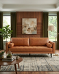 Philippe Top Grain Leather Sofa - Tan
