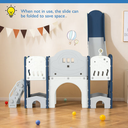 10 in 1 Toddler Slide Set Kids Slide and Climber Playset Indoor Playground