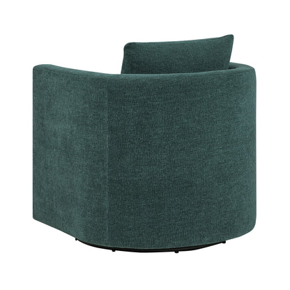 Sutton Peacock Swivel Barrel Chair