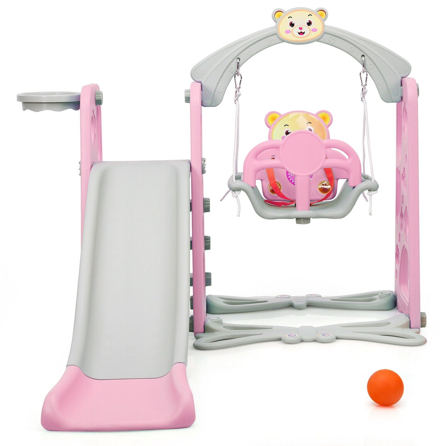 3 in 1 Toddler Climber and Swing Set Slide Playset