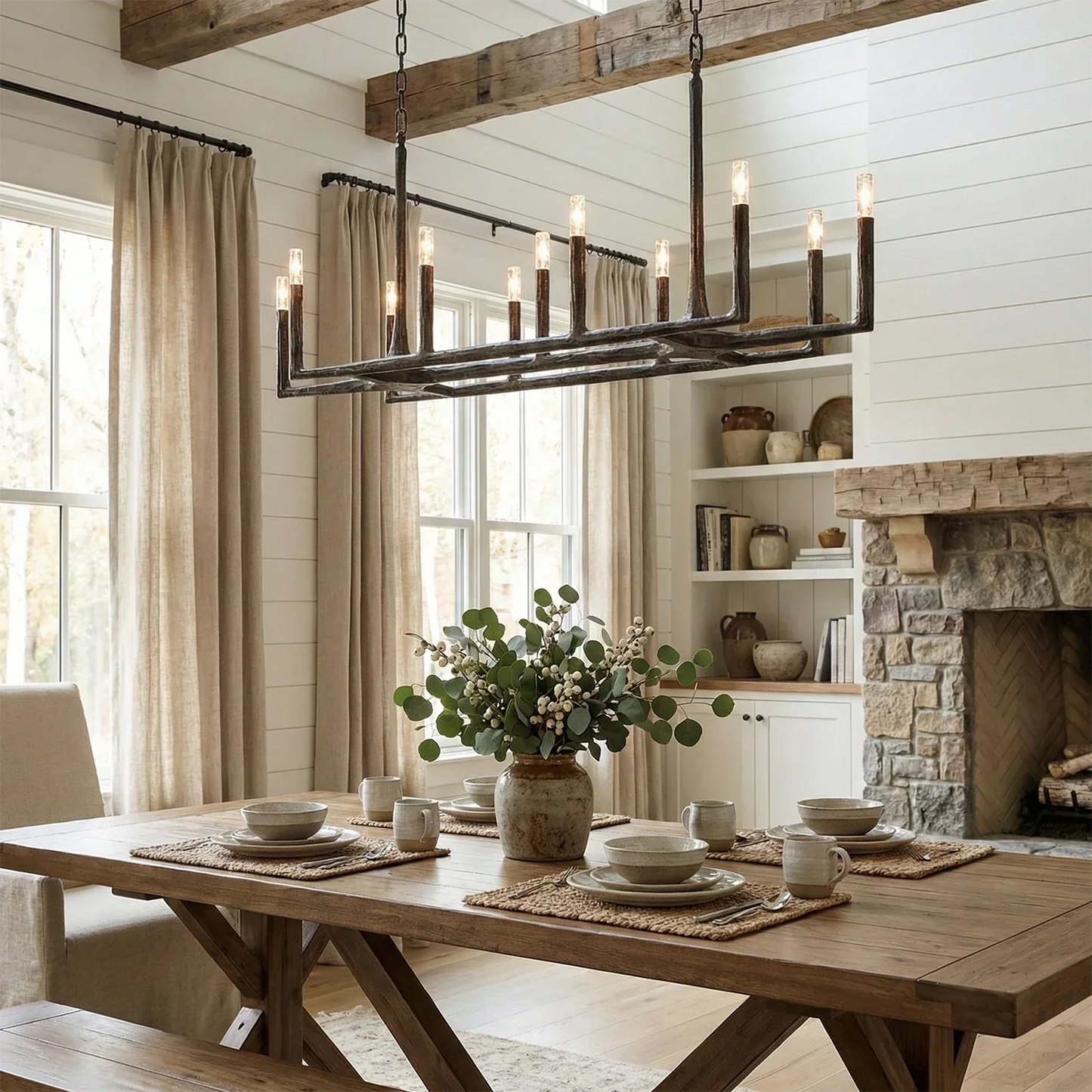 Avarit Forged Round Chandelier