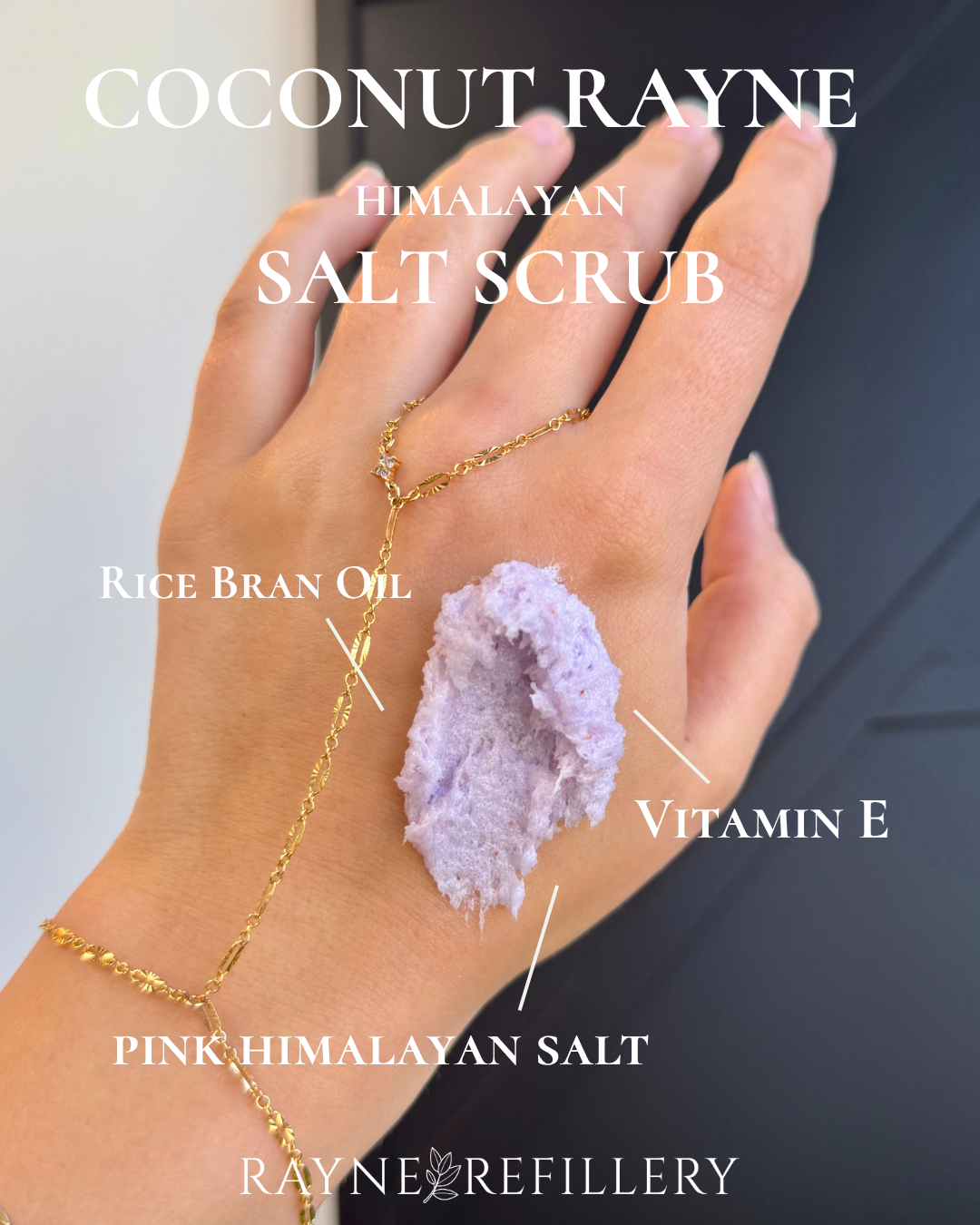Coconut Rayne Pink Himalayan Salt Scrub - Whipped Exfoliating Body Scrub