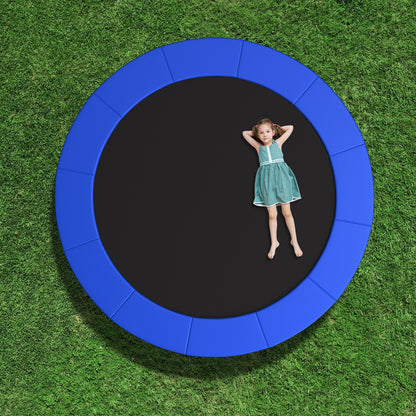 8-16 FT Trampoline Pad Replacement Safety Pad with Fixing Straps (Blue)