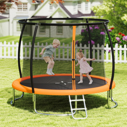12FT Outdoor Trampoline Heavy-Duty Recreational Trampoline with Safety Enclosure Net