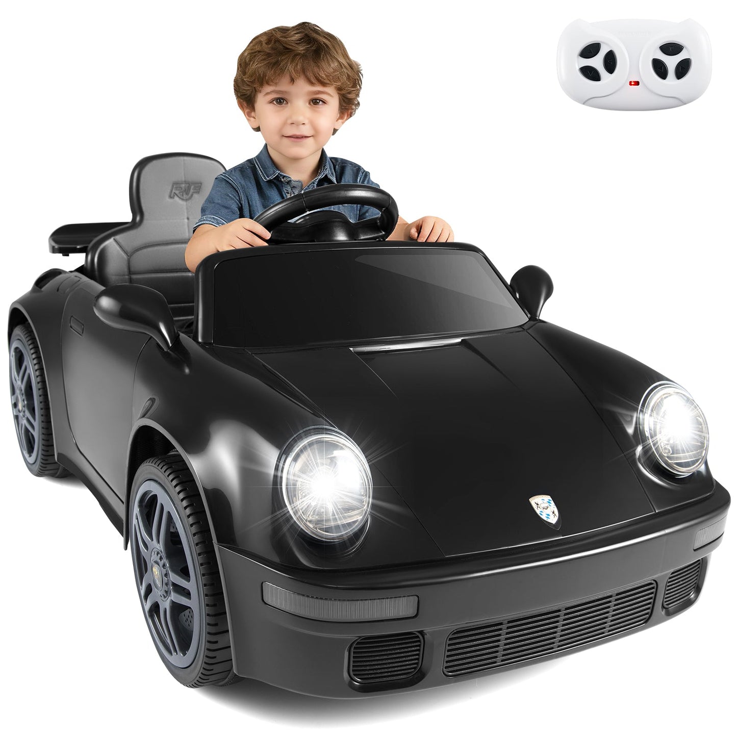 12V Electric Ride On Car Licensed RUF CTR with Remote Control and Music