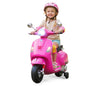 12V Kids Electric Motorcycle Licensed VESPA with Music and Training Wheels