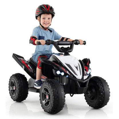 12V Kids Ride On ATV 4-Wheeler Quad with LED Lights and 7 mph Max Speed
