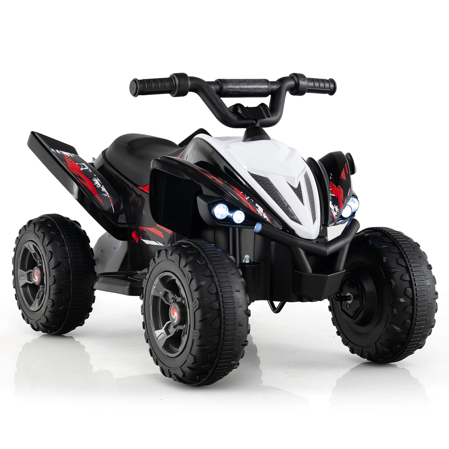 12V Kids Ride On ATV 4-Wheeler Quad with LED Lights and 7 mph Max Speed