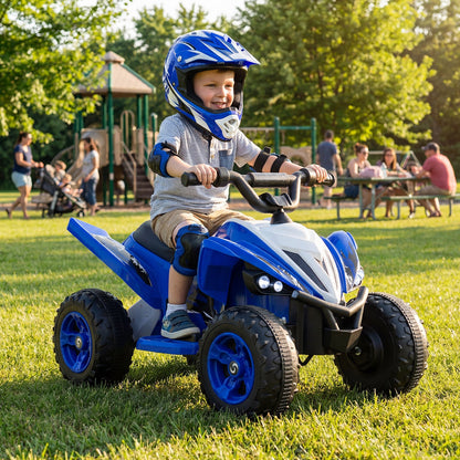 12V Kids Ride On ATV 4-Wheeler Quad with LED Lights and 7 mph Max Speed