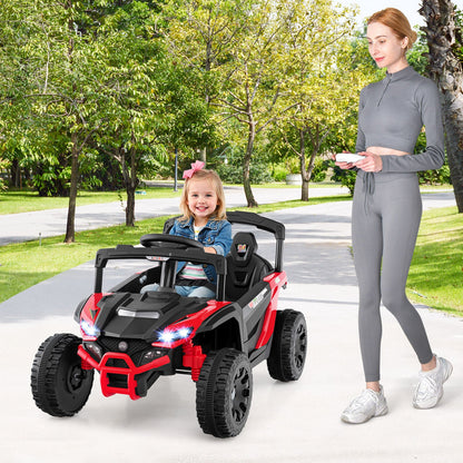 12V Kids Ride On Car UTV Electric Vehicle with LED Lights Music and Horn