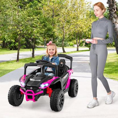 12V Kids Ride On Car UTV Electric Vehicle with LED Lights Music and Horn