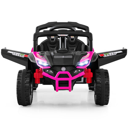 12V Kids Ride On Car UTV Electric Vehicle with LED Lights Music and Horn