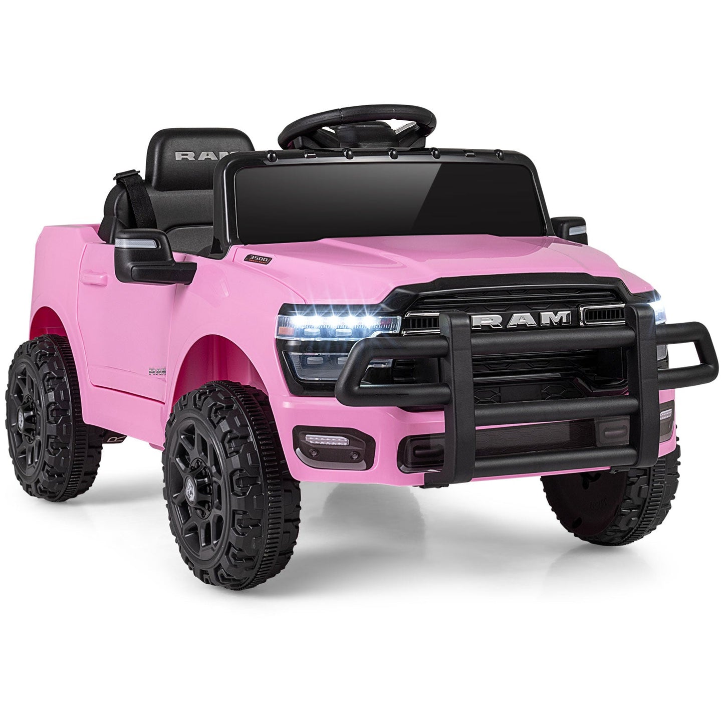 12V Kids Ride On Car Licensed RAM 3500 Electric Vehicle with Remote Control