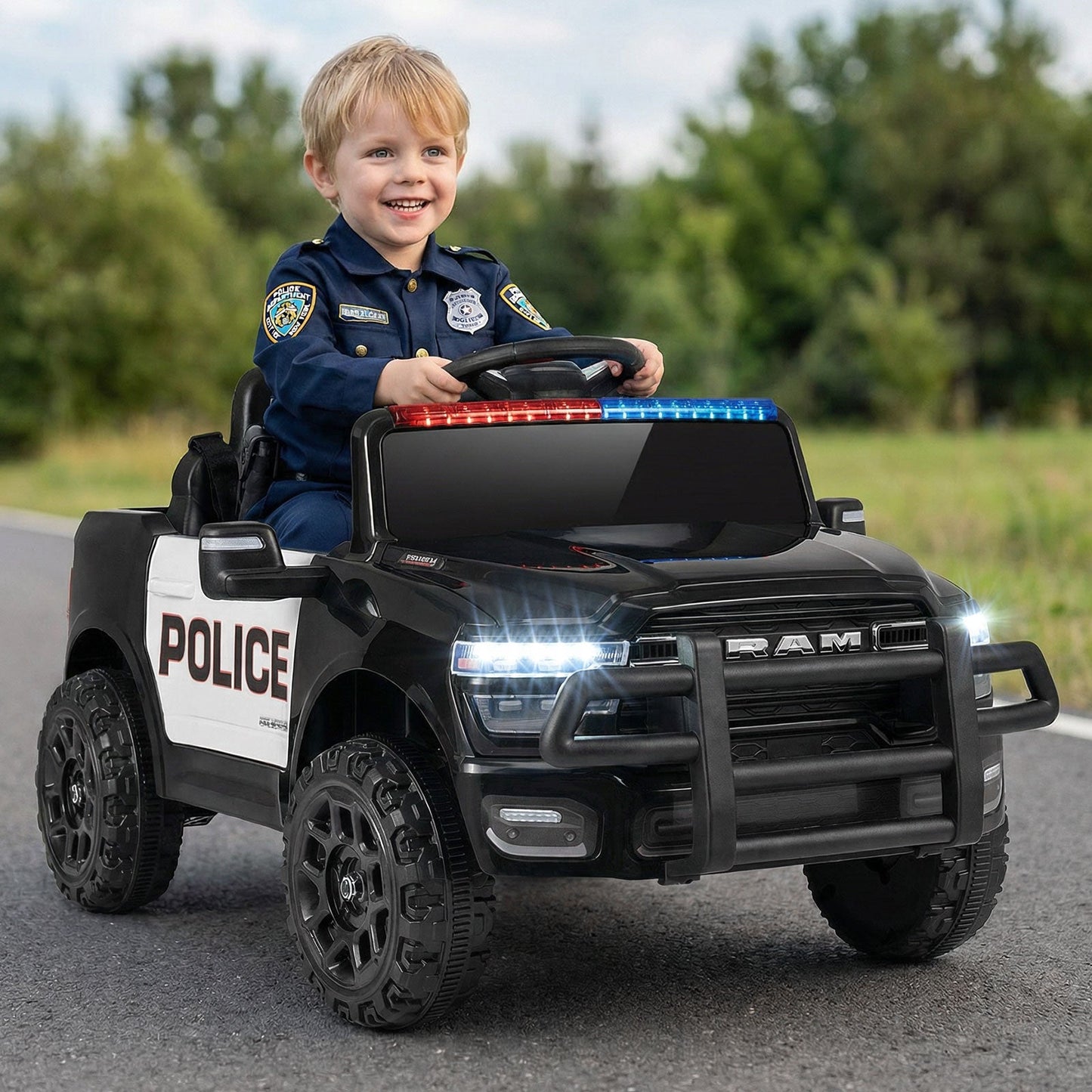 12V Kids Ride On Car Licensed RAM 3500 Electric Vehicle with Remote Control