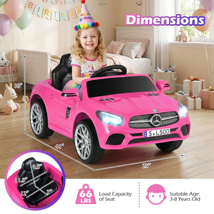 12V Kids Ride on Car Licensed Mercedes-Benz with Remote and Music