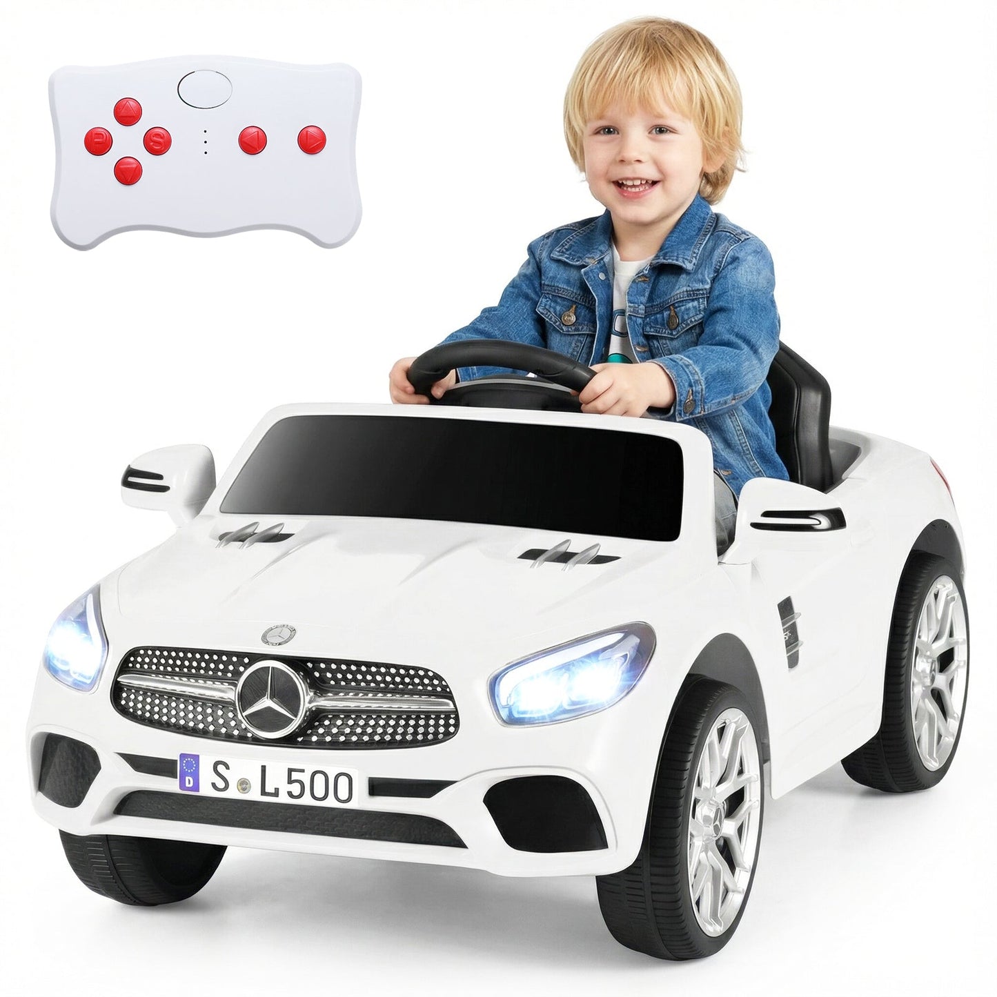 12V Kids Ride on Car Licensed Mercedes-Benz with Remote and Music