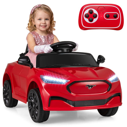 12V Kids Ride on Car Licensed Ford Mach E with Parent Control and Horn