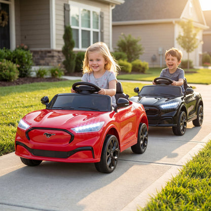 12V Kids Ride on Car Licensed Ford Mach E with Parent Control and Horn