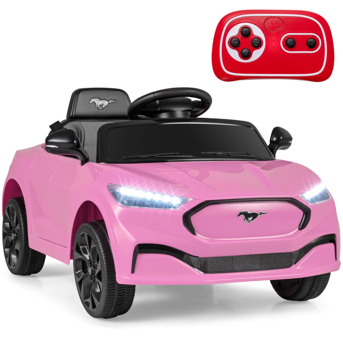 12V Kids Ride on Car Licensed Ford Mach E with Parent Control and Horn