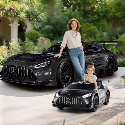 12V Kids Ride-On Car Mercedes-AMG GT3 Licensed with Adjustable Speed