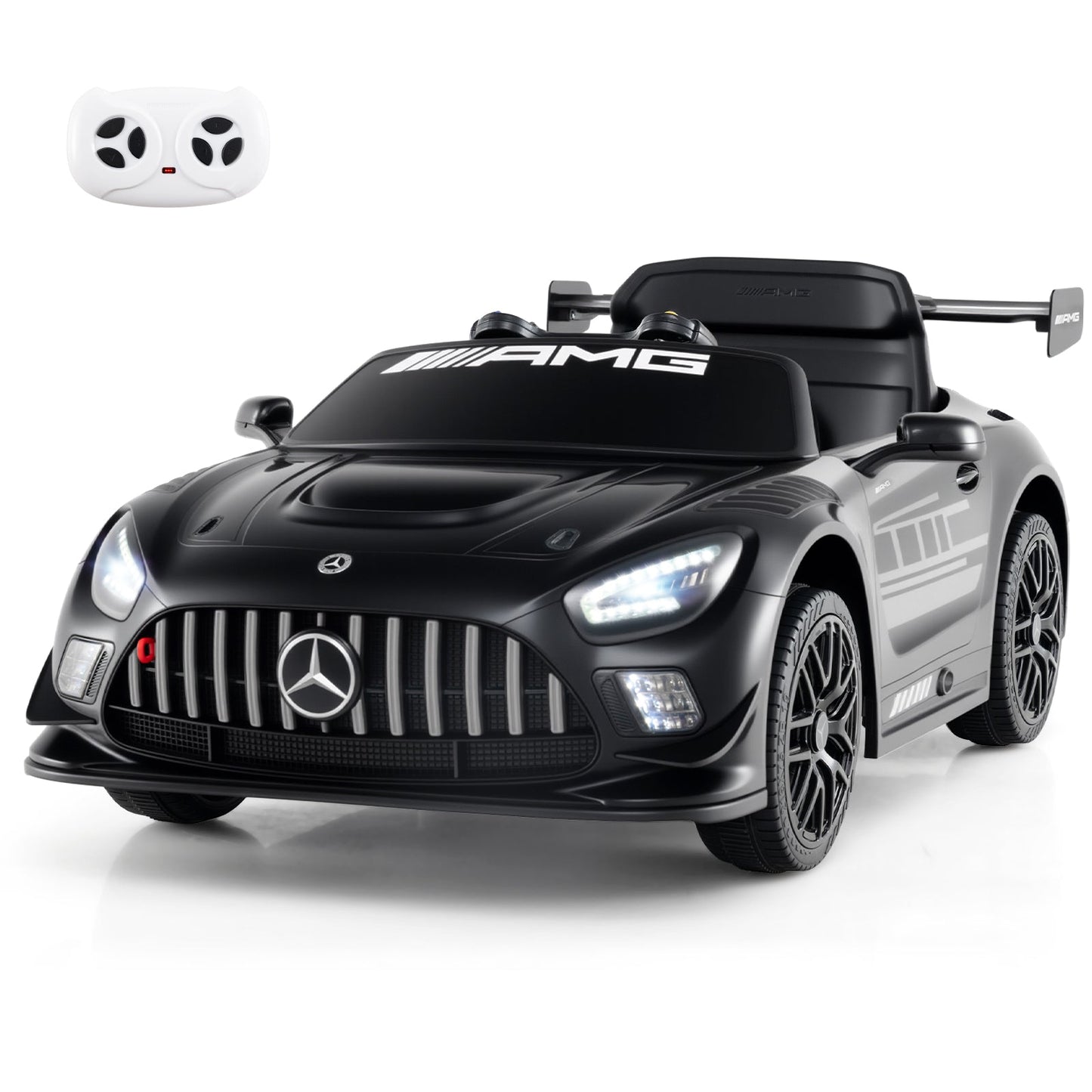 12V Kids Ride-On Car Mercedes-AMG GT3 Licensed with Adjustable Speed