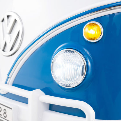 12V Ride On Car Licensed Volkswagen Ride-on Bus with Cup Holder and LED Headlights for 3+ Years Old