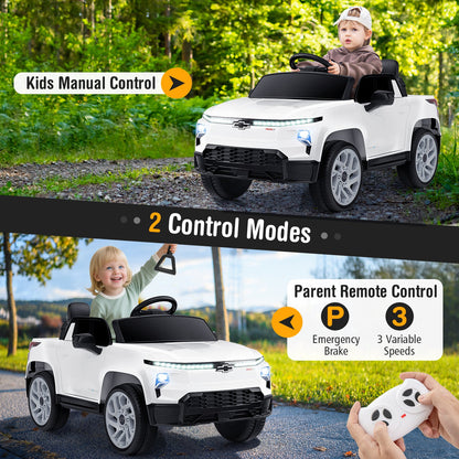 12V Ride on Car Truck Licensed Chevrolet with Remote Control Gift for 3+