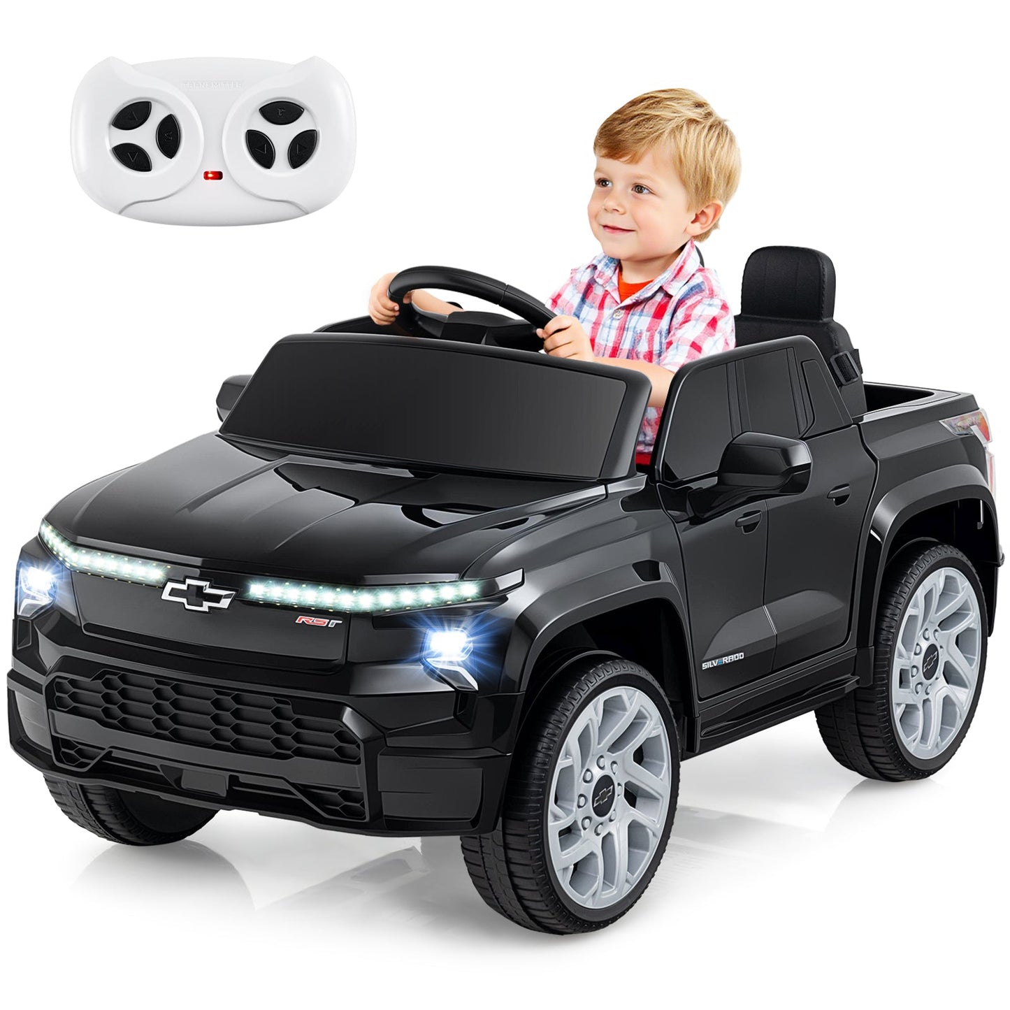 12V Ride on Car Truck Licensed Chevrolet with Remote Control Gift for 3+