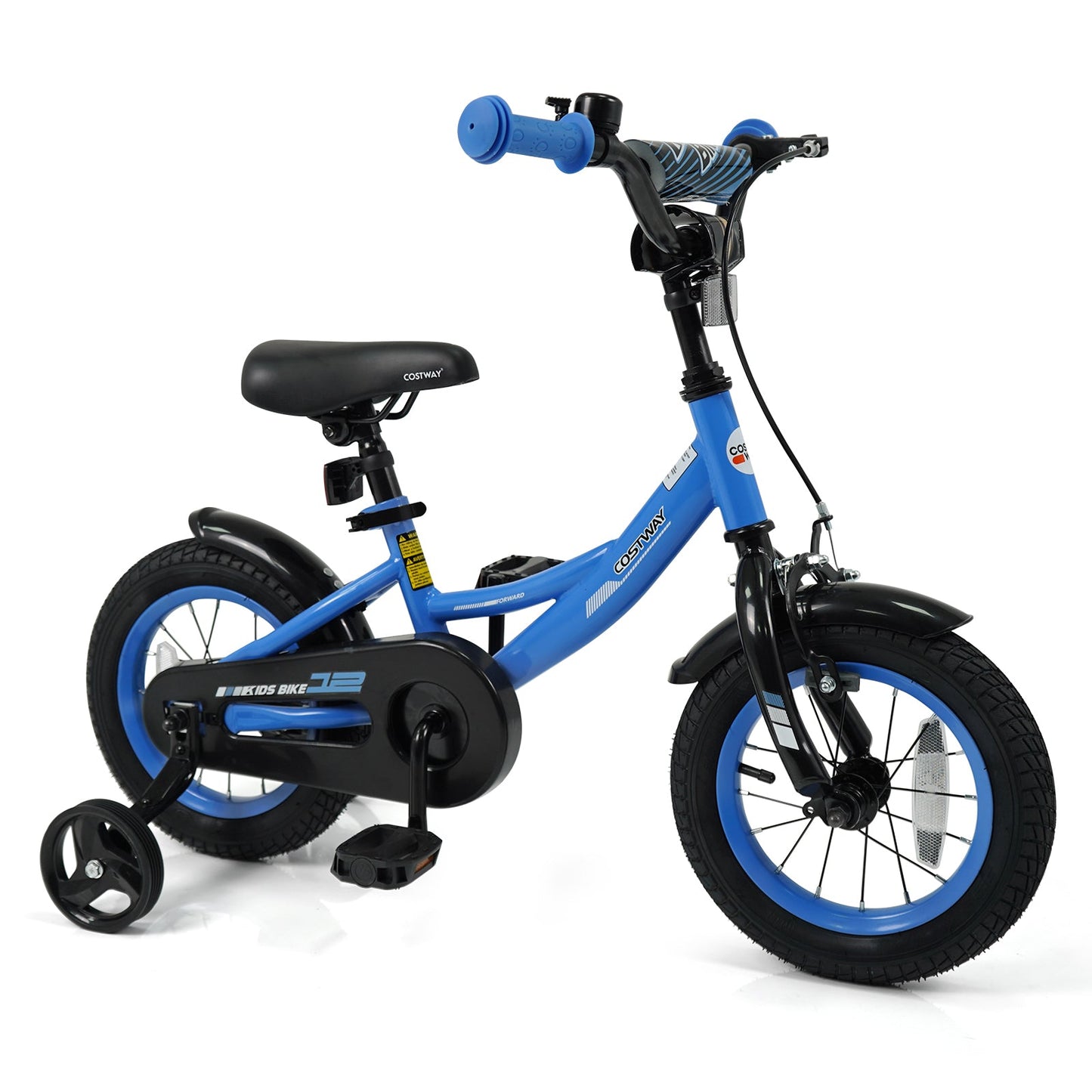 12/14/16/18 Inches Kids Bike with Removable Training Wheels and Adjustable Seatfor 3-8 Years Old Navy
