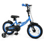 12/14/16/18 Inches Kids Bike with Removable Training Wheels and Adjustable Seatfor 3-8 Years Old Navy