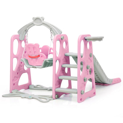 3 in 1 Toddler Climber and Swing Set Slide Playset