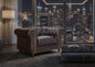 Belgravia Chesterfield Top Grain Leather Club Chair – Classic Tufted Armchair in Premium Finishes