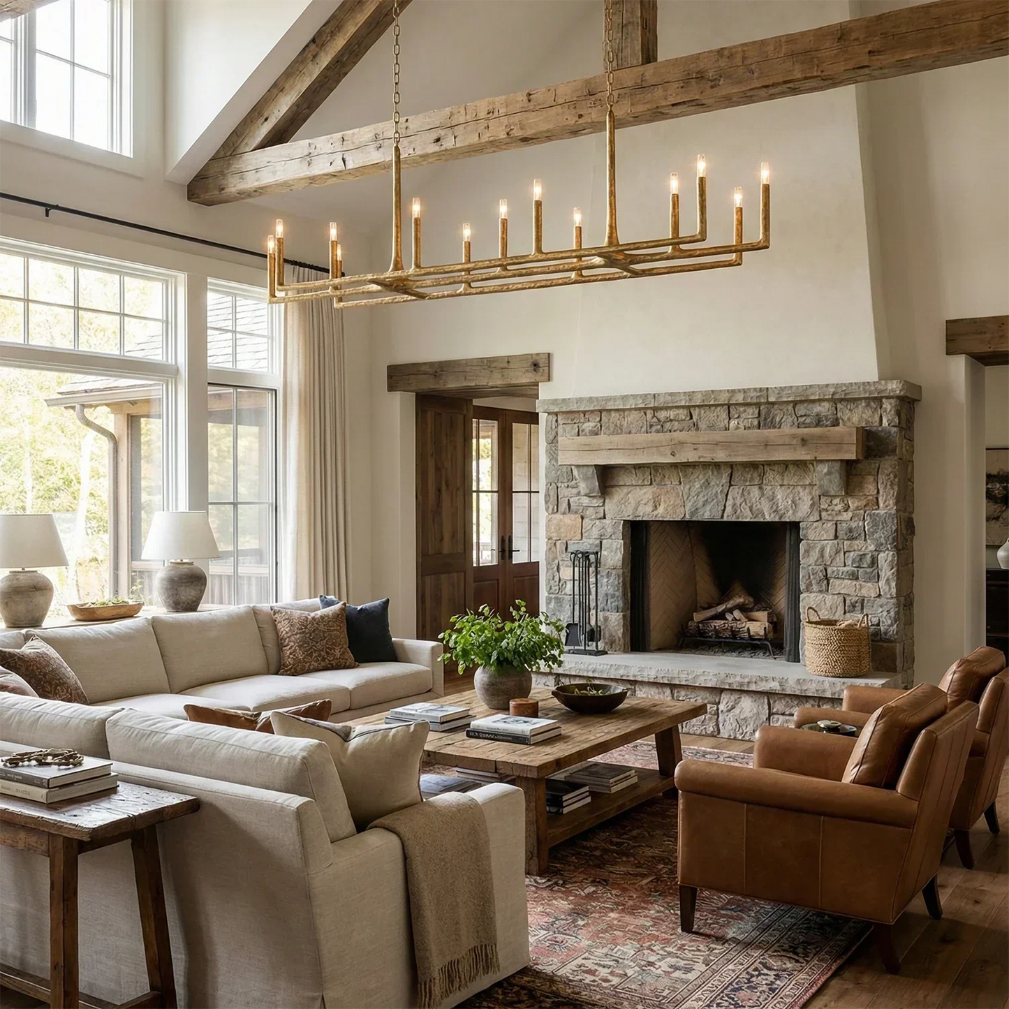 Avarit Forged Round Chandelier