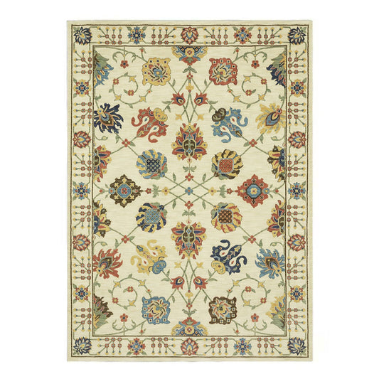 Arts and Crafts Collection Area Rug Ultra Soft Washable Rug, Non Slip Area Rug Indoor, Stain Resistant Rugs for Living Room Bedroom Vintage Home Decor