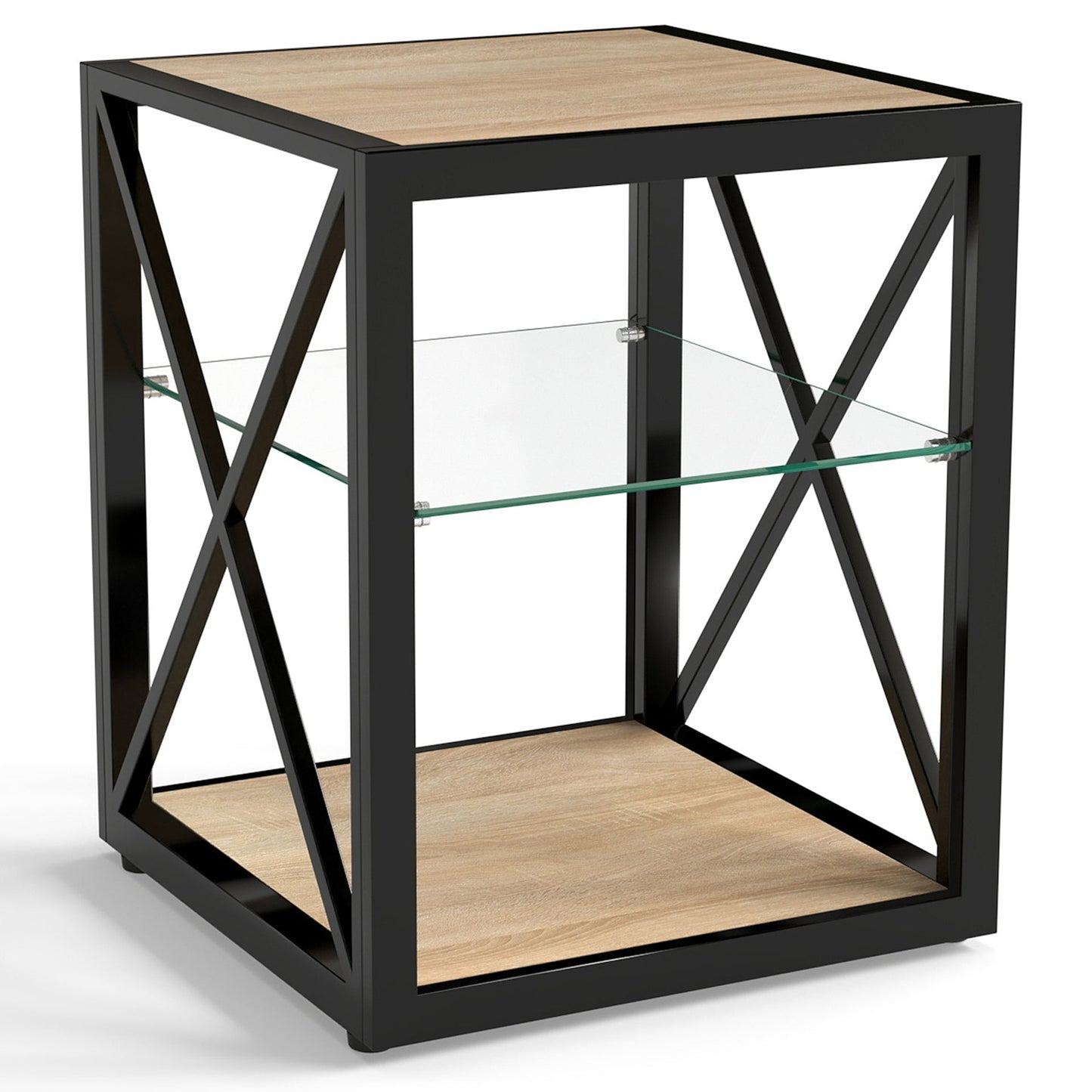 Modern End Table Nightstand for Bedroom & Living Room