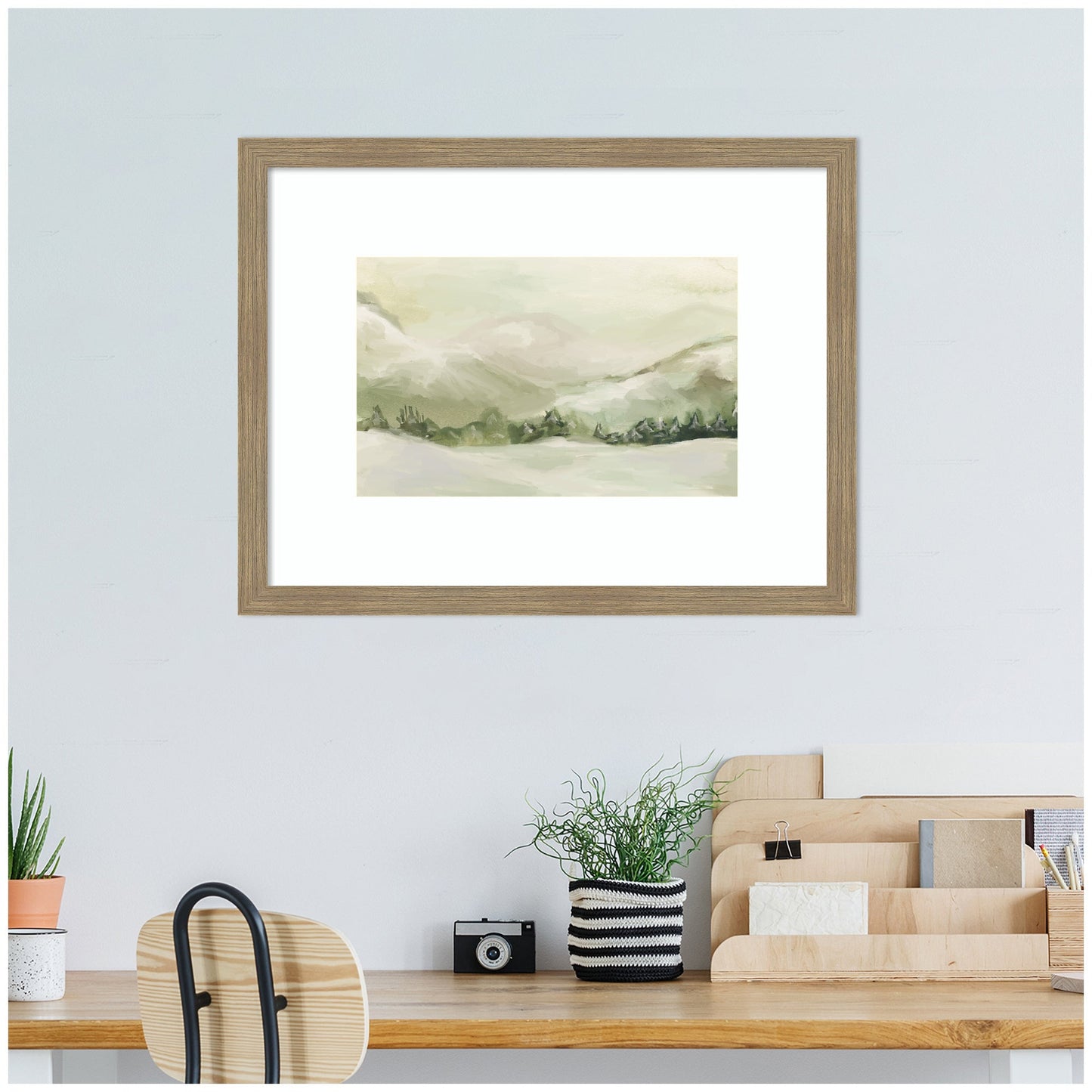 AQ Winter Landscape No. 3 by Annie Quigley Framed Wall Art Print