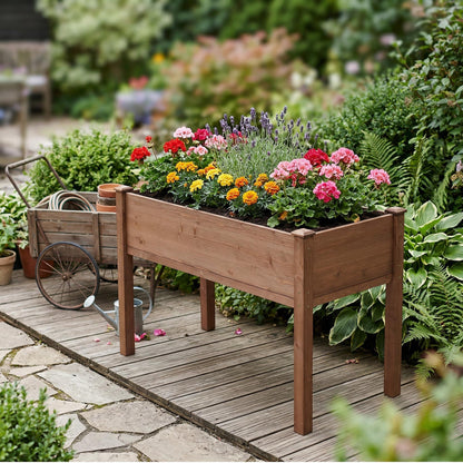 Elevated Raised Garden Bed For Outdoor