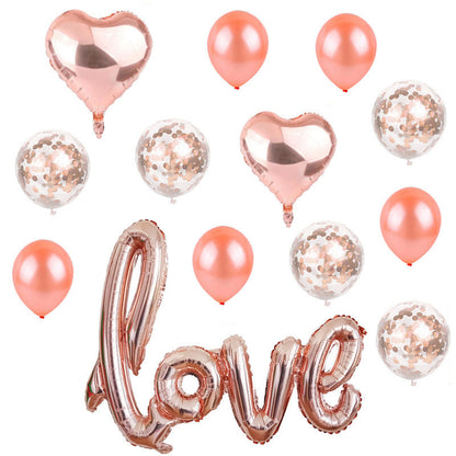 Large One-piece Love Confession Aluminum Film Balloon Valentine's Day