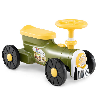 Ride on Toy with Steering Wheel and Train Whistle Sound Button