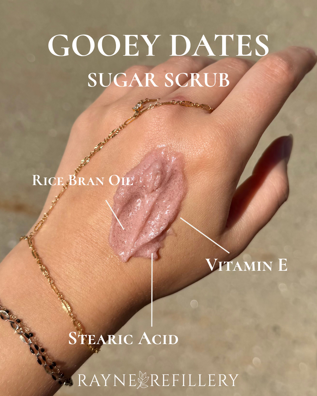 Gooey Dates Whipped Sugar Scrub - Caramel Vanilla Exfoliating Body Scrub