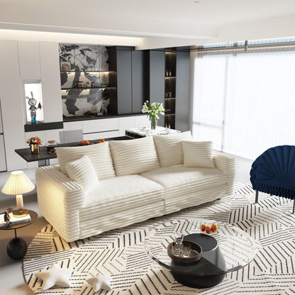 4 Seat Modern Comfy Upholstered Sofa Cloud Couch