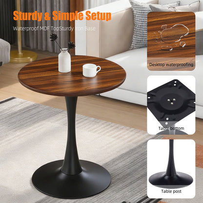 Round Dining Table With Tulip Style Base