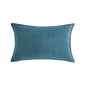 Luxe velvet lumbar pillow 19 colors classic flange edge elegant solid color accent insert included 12"x20"