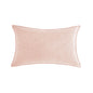 Luxe velvet lumbar pillow 19 colors classic flange edge elegant solid color accent insert included 12"x20"