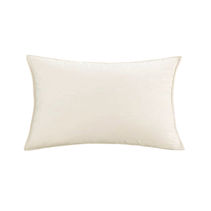 Luxe velvet lumbar pillow 19 colors classic flange edge elegant solid color accent insert included 12"x20"