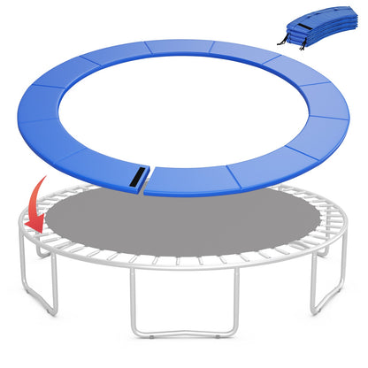 8-16 FT Trampoline Pad Replacement Safety Pad with Fixing Straps (Blue)