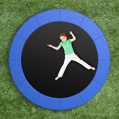 8-16 FT Trampoline Pad Replacement Safety Pad with Fixing Straps (Blue)