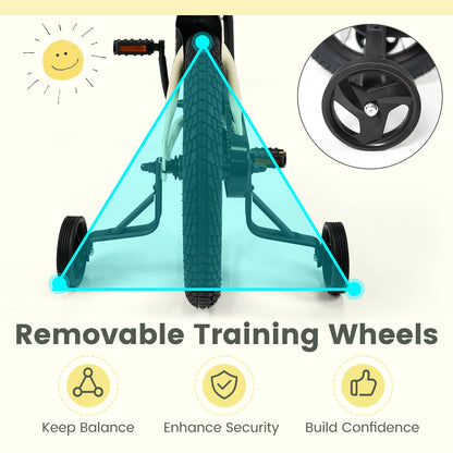 14 Inches Kids Bike Sport Bicycle with Removable Training Wheels