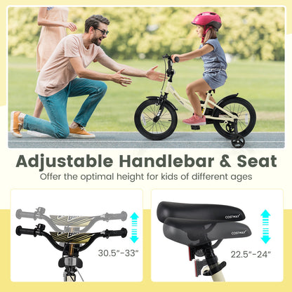 14 Inches Kids Bike Sport Bicycle with Removable Training Wheels